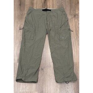 Mountain Hardwear Womens 12 Short Green Hiking Outdoor Nylon Pants Gorpcore